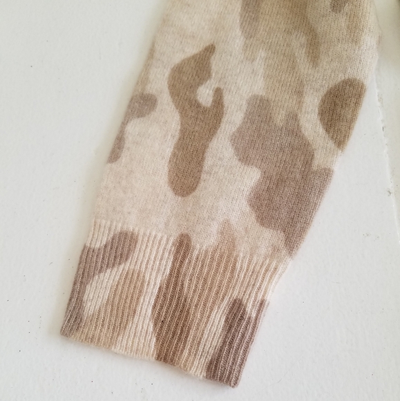 NWT 100% Cashmere Magaschoni Long Line Open Cardigan Size Small Camouflage - Picture 5 of 8